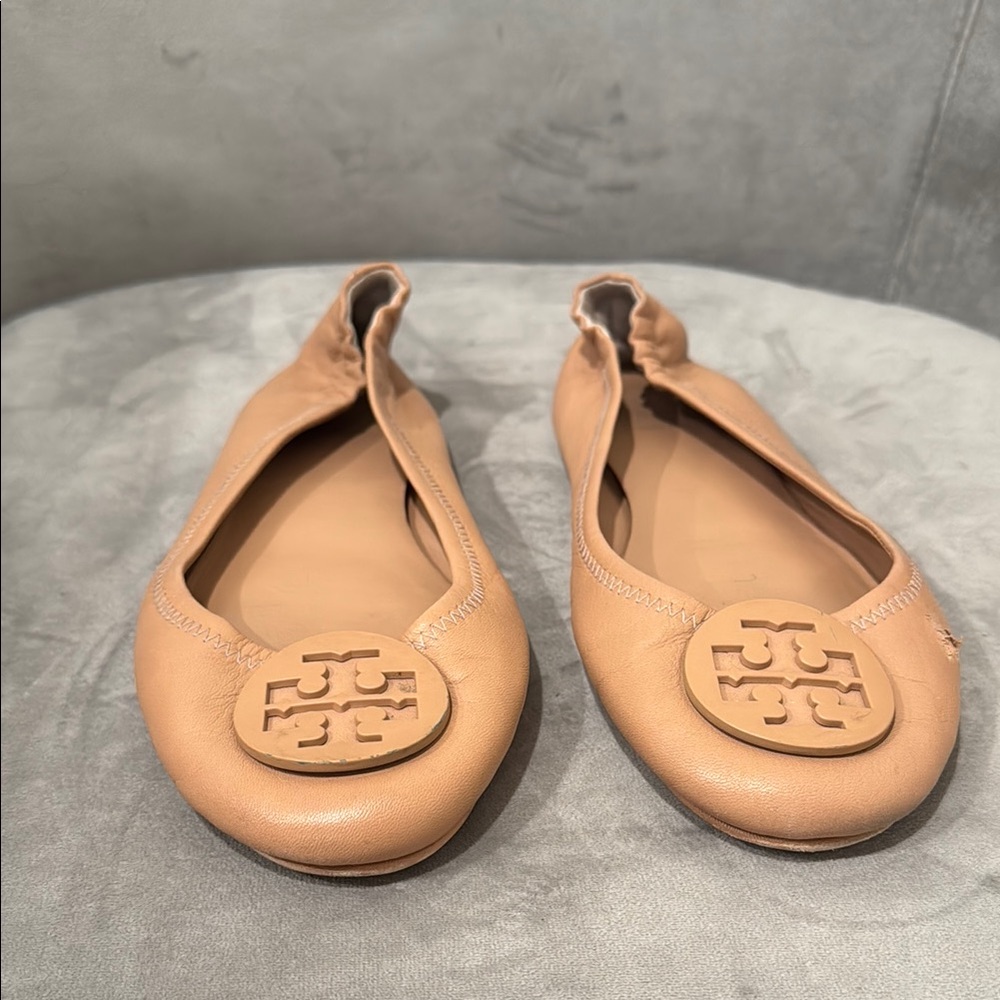 Tory Burch Tan Ballet Flats